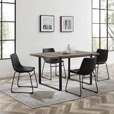 Choose the dining room table design that defines your family's style and character. 5 Piece Urban Blend Modern Industrial Dining Set Overstock 20908145