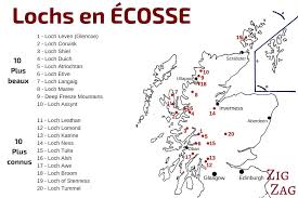 Voici la carte qu'il vous faut pour préparer votre voyage en écosse ! Les 50 Plus Beaux Lacs D Ecosse Lochs En Anglais