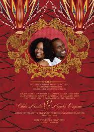 Jubilee African Wedding Invitation African Inspired Wedding Traditional Invitation African Wedding Theme