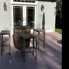 Demi Whisky Baril Vanite Dark Cuivre Evier Bronze Etsy Barrel Table Whiskey Barrel Bar Whiskey Barrel Table
