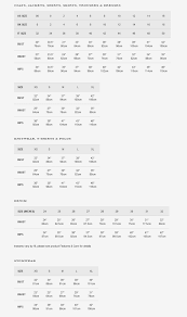 34 Reasonable Black Label Size Chart