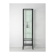 Klingsbo Glass Door Cabinet Black Clear Glass 17 3 4x70 7 8 Ikea Glass Cabinet Doors Glass Display Unit Glass Door