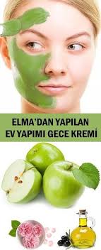 Elma Dan Yapilan Ev Yapimi Gece Kremi Www Vipbakim Com Dogal Cilt Bakimi Dogal Guzellik Ipuclari Elmalar