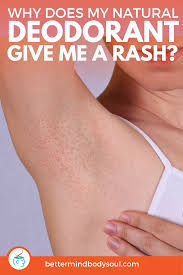Why Does My Natural Deodorant Give Me A Rash Natural Deodorant Armpit Rash Deodorant