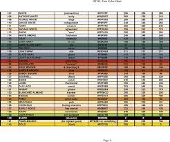 Free Html Color Code Chart Pdf 61kb