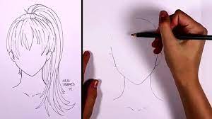 Drawing ponytail anime manga hair anime png clipart free. How To Draw Manga Hair Ponytail Girl Mlt Video Dailymotion