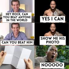 It's hard to believe that the rock is 6'5 in this photo which shows him next to chinese retired pro basketball. Oh God Oh Fuck R Bruhmoment Dwayne The Rock Johnson Know Your Meme