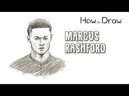 How To Draw Marcus Rashford Drawings Draw Marcus Rashford