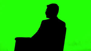 man sitting in chair silhouette royalty free footage green screen footage smoke animation man sitting