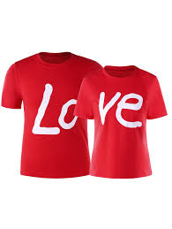 Love Print Matching Couples T Shirt Couple T Shirt Love T Shirt Matching Couple Shirts