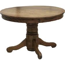 Check spelling or type a new query. Antique Country Oak Round Pedestal Dining Table Chairish