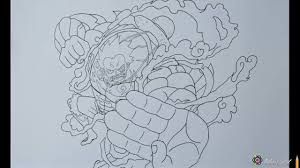 I hope you guys like this, comment. John S Art Speed Drawing Monkey D Luffy Gear Fourth