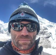 Damian Browne is at Everest base camp starting the final leg of his seven  summit challenge. Great to see the Galwegians Noggin hat has made the  journey. Best of luck Auld Stock