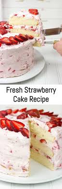 Fresh Strawberry Cake Recipe Recipe Strawberry Cake Recipes Fresh Strawberry Cake Cake Recipes