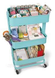 Storage Solution Album Supplies Bastelzimmer Organisieren Ikea Rollwagen Hobby Bastelraum