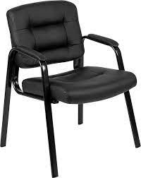 Collection of colorful chairs 15. Flash Furniture Flash Fundamentals Black Leathersoft Executive Reception Chair With Black Metal Frame