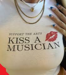 Support the Arts Kiss A Musician Baby Tee