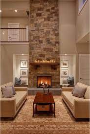 Dry Stacked Stone Fireplace Woodinville Retreat By Shuffle Interiors Transitional Living Room Design Contemporary Living Room Stone Fireplace Designs