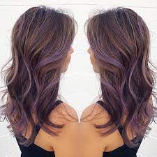 Go tempting and sexy and rocker chick with our hot lavender may be a harder hair color to match because of the blue hue and pale undertones. This Hairinspo From Chiyukihair Is Giving Us All Of The Tousled Wave Feels Tag A Friend Who Needs Some Purp Highlights Brown Hair Lavender Hair Lilac Hair
