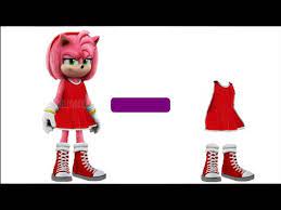 AMY ROSE - ALL CLOTHES = ??? | SONIC SEXY ANIMATION - YouTube