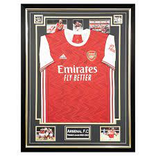 = jerseys with official print. Signed Arsenal Fc Shirt Framed Premier League Jersey 2021 Firma Stella