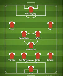 Then i would say three dots and a big opportunity coming up.. How Arsenal Could Line Up Under Mikel Arteta With Four Signings In Summer Transfer Window Football Sport Express Co Uk