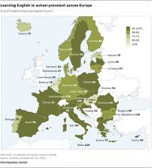 On letters, documents, speaking… asking and responding: Most European Students Learn English In School Pew Research Center