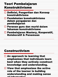 Download:makalah model pembelajaran model dan strategi pembelajaran b. Teori Pembelajaran Konsturktivis