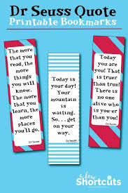 Dr seuss quotes about education. Dr Seuss Printable Bookmarks With Quotes Free Printable Bookmarks Bookmarks Quotes Dr Seuss Quotes