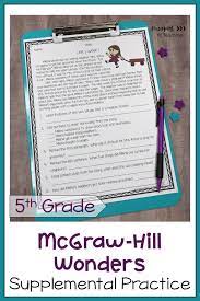 5th Grade Wonders 2017 Weekly Reading Worksheets Bundle Print And Digital Reading Worksheets Wonders Reading Programs Upper Elementary Resources