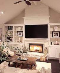 Living Room With Fireplace Design And Ideas That Will Warm You All Modern Farmhouse Living Room Decor Farmhouse Style Living Room Modern Farmhouse Living Room