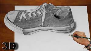 Hyper Realistic 3d Shoe Drawing On Paper Youtube My drawing of shoe with color pencil and sketches,,, watch drawing video and subscribe my channel hyper realistic 3d shoe drawing on paper