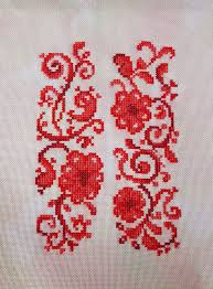 Pair Of Rose Bookmarks Cross Stitch Charts