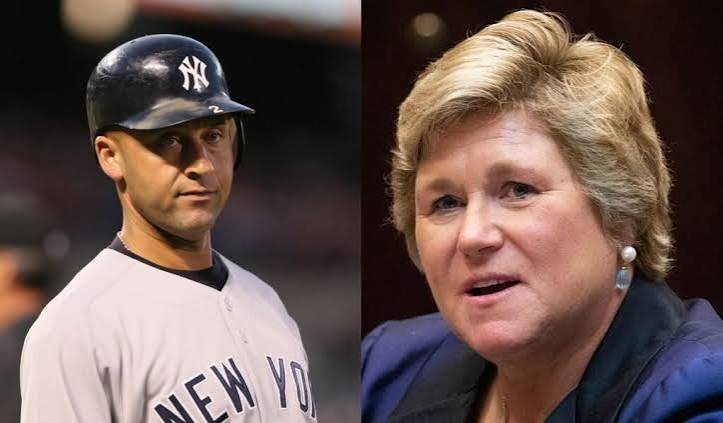 Derek Jeter and Gail Boudreaux