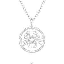Therefore, cancer, the fourth zodiacal sign, is in analogy with the 4th house: Cancer Zodiac Sign 925 Sterling Silver Necklace Without Stones