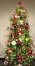 Traditional Red And Green Christmas Tree