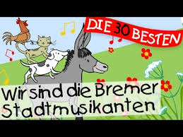 Die bremer stadtmusikanten es hatte ein mann einen esel, der ihm schon lange jahre treu gedient hatte, dessen kräfte aber nun zu ende giengen, so daß er zur arbeit immer untauglicher ward. Wir Sind Die Bremer Stadtmusikanten Marchenlieder Zum Mitsingen Kinderlieder Youtube