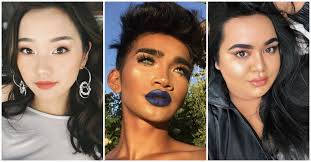 Asian makeup artist applies cosmetic brush on face of model. 18 Asian Beauty Bloggers You Need To Follow Teen Vogue