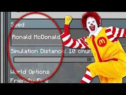 Do Not Play The Ronald Mcdonald Seed In Minecraft Pocket Edition Ronald Mcdonald World Minecraft Minecraft Pocket Edition Pocket Edition