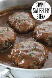 Simple Salisbury Steak Is An Easy Delicious Ground Beef Meal Recipe Beef Recipes Recipes Meat Recipes