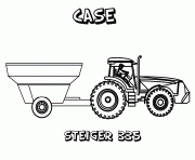 Recueillir le foin autour de la ferme avec le tracteur avec remorque. Coloriage Tracteur Dessin Tracteur Sur Coloriage Info