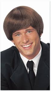 60s Mod Style Brown Wig