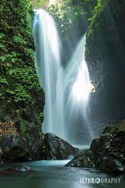 Portrait View Of Gitgit Waterfall Bali Waterfall Beautiful Waterfalls Nature Waterfall