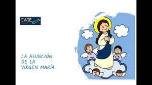Imagen de virgen asuncion de maria realizada en pasta cartón madera, con ojos de cristal y decorada a mano con pinturas al óleo. La Asuncion De Maria Youtube