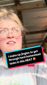 Am I the only one who makes up little jingles to distract myself from the  outside work in this HEAT?? 🥵 Maybe I’m just a little delulu. 🥴 #heatwave  #fyp #chickentok #quail #homesteadlife #homesteader