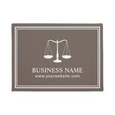 Lawyer Office Attorney At Law Minimalist Brown Doormat Zazzle Com Lawyer Office Door Mat Attorney At Law