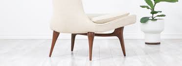 Danish Modern L A Karpen Of California High Back Lounge Chair