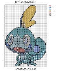 5.64 x 4.29 (79 x 60 stitches) colors: Pokemon Cross Stitch Pattern Visual Arts Craft Supplies Tools