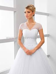 Für einen nahtlosen übergang wählst du ein modell in der farbe deines kleides. T Shirt Braut Top Tull Kurzarm Bolero V Ausschnitt