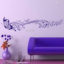 Large Singing Purple Butterfly Wall Stickers Jpg 1003 1001 Purple Wall Stickers Purple Wall Decor Purple Nursery Wall Decor
